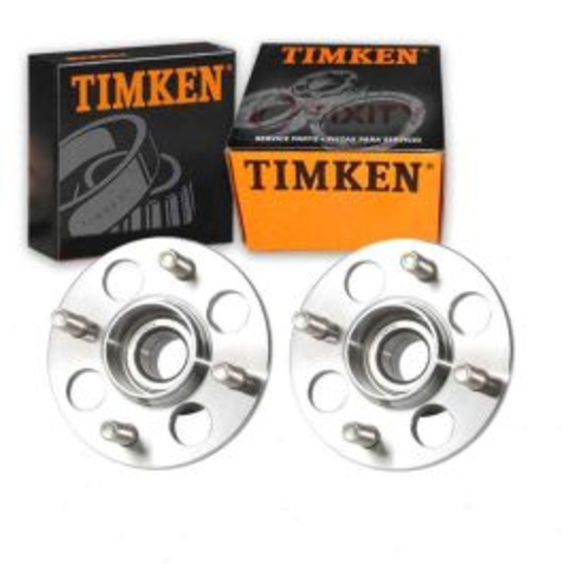 2 pc Timken Rear Wheel Bearing Hub Assemblys for 1993-1997 Honda Civic del Sol