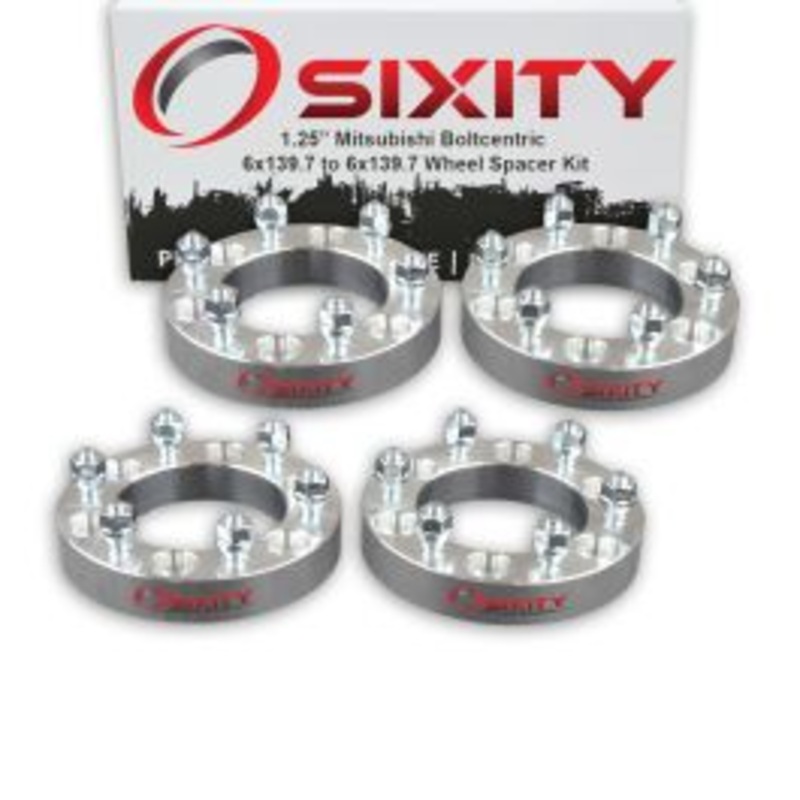 Sixity 4 pc 1.25" Thick Wheel Spacers - Mitsubishi Pickup Truck - 6x139.7mm