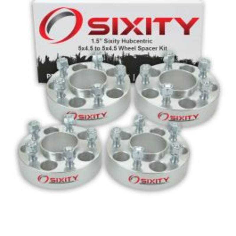 Sixity 4 pc 1.5" Inch Thick 5x4.5 Wheel Spacers 1/2-20tpi 1.25in Hubcentric