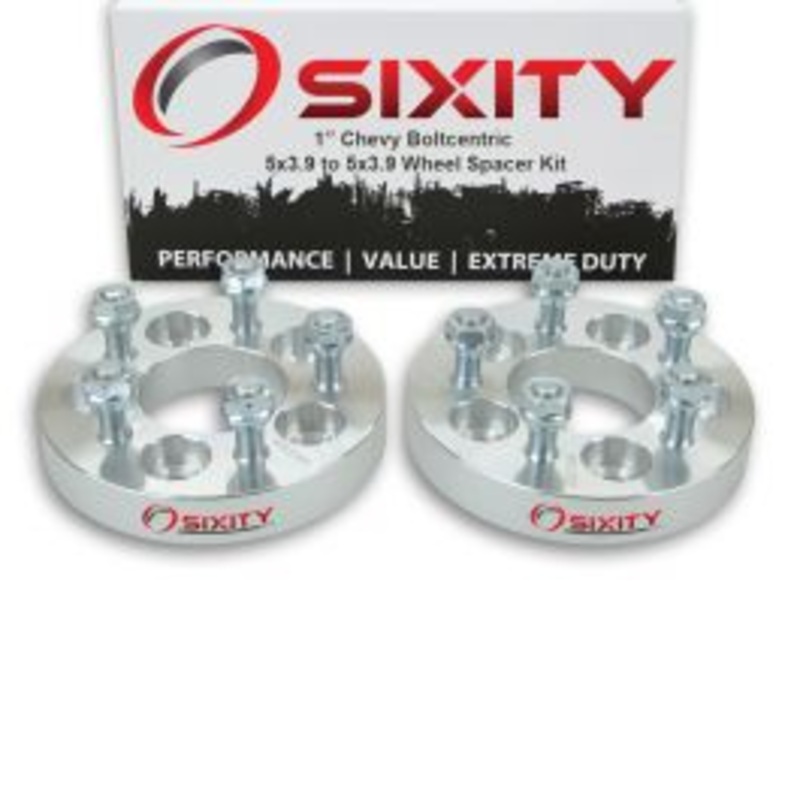 Sixity 2 pc 1" Thick Wheel Spacers - Chevy Beretta Cavalier Celebrity Citation - 5x3.9