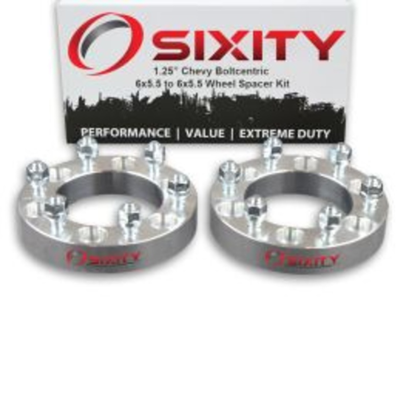Sixity 2 pc 1.25" Thick Wheel Spacers - Chevy Colorado - 6x5.5