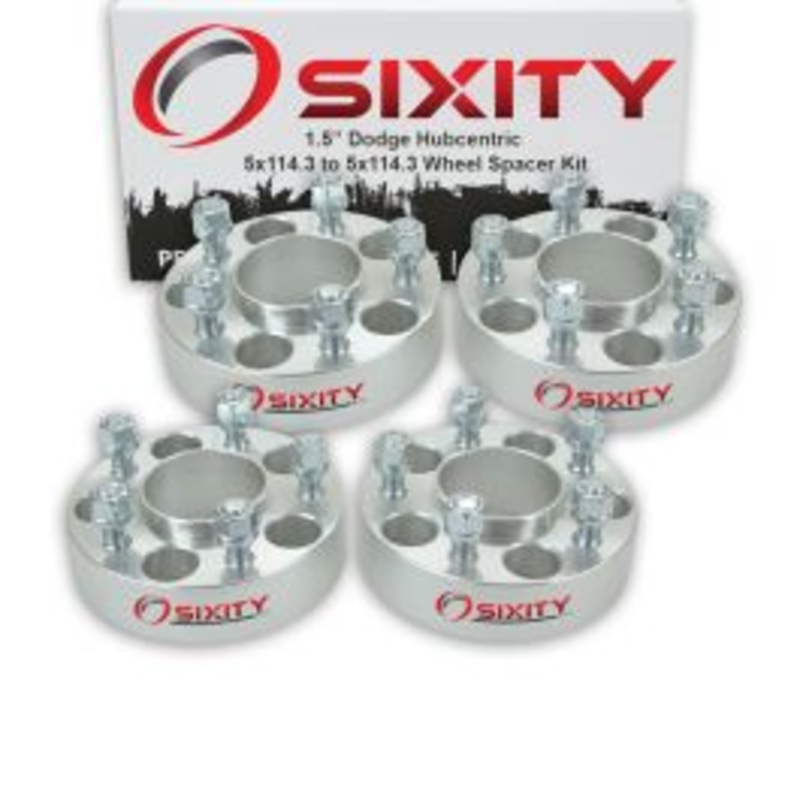 Sixity 4 pc 1.5" Thick Hubcentric Wheel Spacers - Dodge Pickup Dakota Daytona D200 - 5x114.3mm
