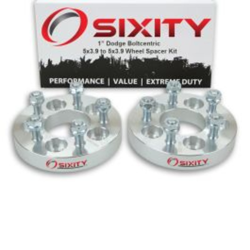Sixity 2 pc 1" Thick Wheel Spacers - Dodge Aries Caravan Daytona Dynasty Lancer Neon - 5x3.9