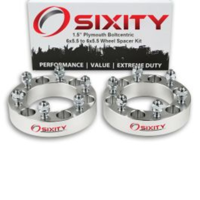 Sixity 2 pc 1.5" Thick Wheel Spacers - Plymouth Arrow Pickup - 6x5.5