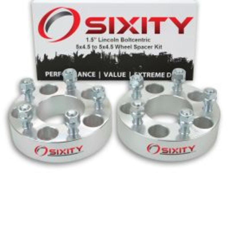 Sixity 2 pc 1.5" Thick Wheel Spacers - Lincoln Aviator Continental III Mark VII Town - 5x4.5