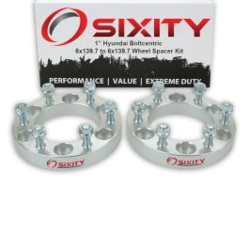 Sixity 2 pc 1" Thick Wheel Spacers - Hyundai Entourage - 6x139.7mm