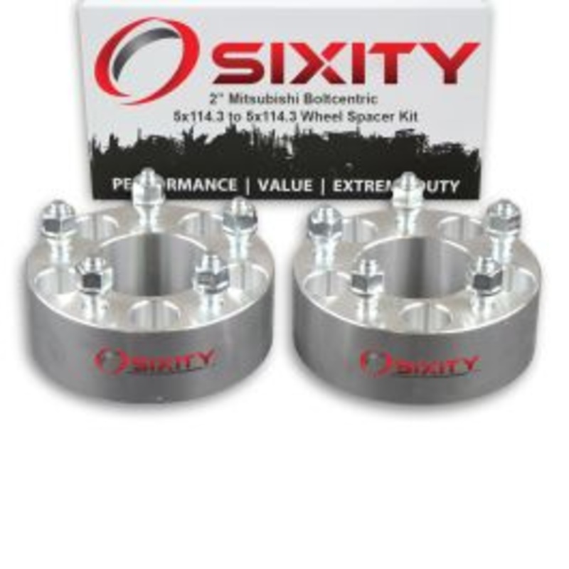 Sixity 2 pc 2" Thick Wheel Spacers - Mitsubishi Eclipse Galant - 5x114.3mm