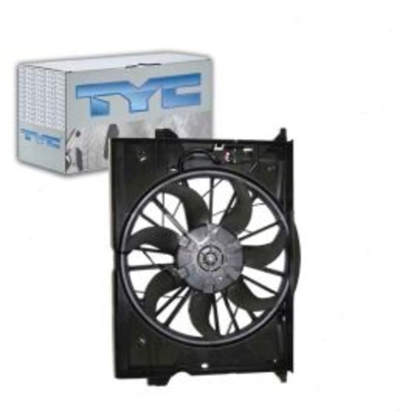 TYC Dual Radiator & Condenser Fan Assembly for 2003-2006 Mercedes-Benz E500
