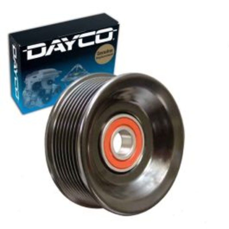 Dayco Grooved Pulley Drive Belt Idler Pulley for 1999-2003 Ford F-250 Super Duty 7.3L V8