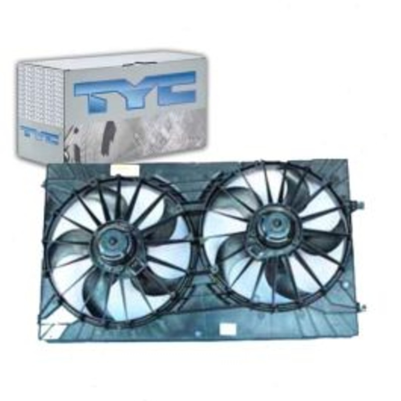 TYC Dual Radiator & Condenser Fan Assembly for 2007-2016 Jeep Compass