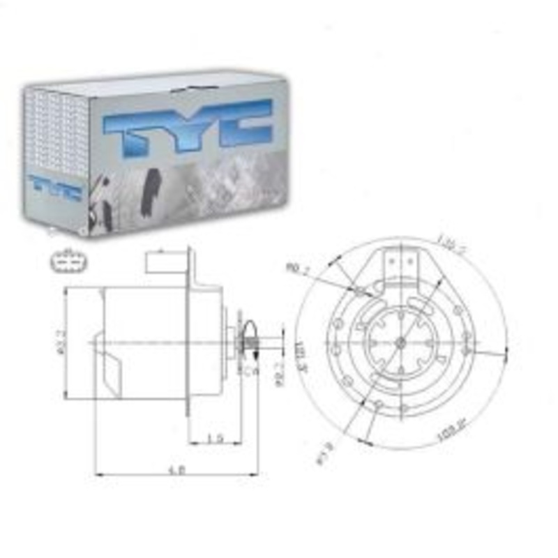 TYC Left Engine Cooling Fan Motor for 1988-2004 Buick Regal