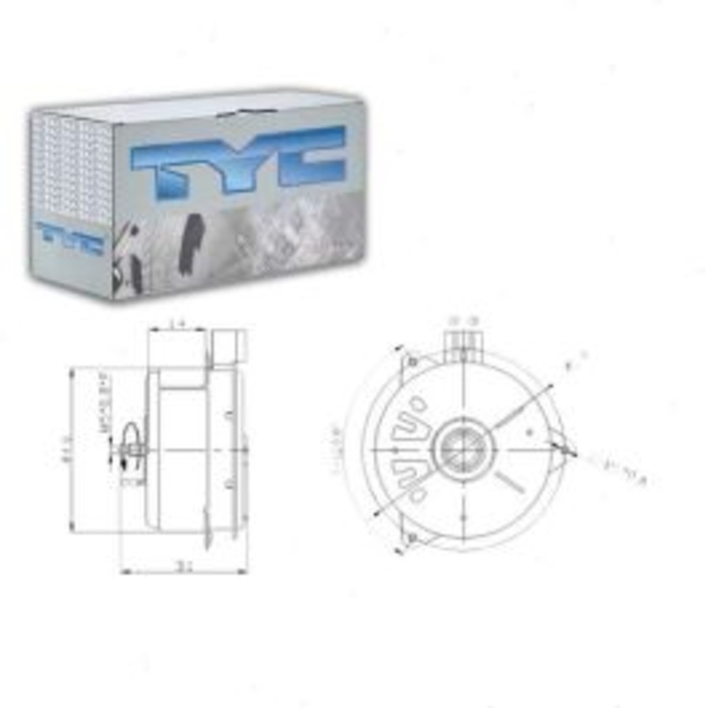 TYC Right Engine Cooling Fan Motor for 2004-2006 Toyota Camry 3.3L V6