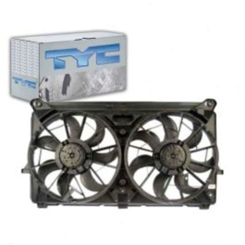 TYC Dual Radiator & Condenser Fan Assembly for 2005-2006 Cadillac Escalade