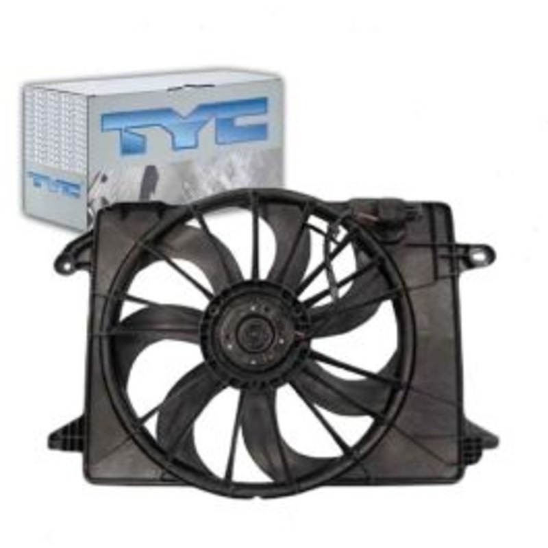 TYC Dual Radiator & Condenser Fan Assembly for 2009-2016 Dodge Charger 3.6L 5.7L V6 V8