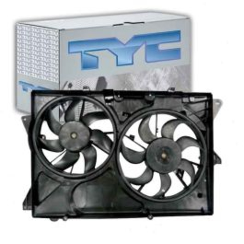 TYC Dual Radiator & Condenser Fan Assembly for 2012-2019 Lincoln MKT 3.5L 3.7L V6