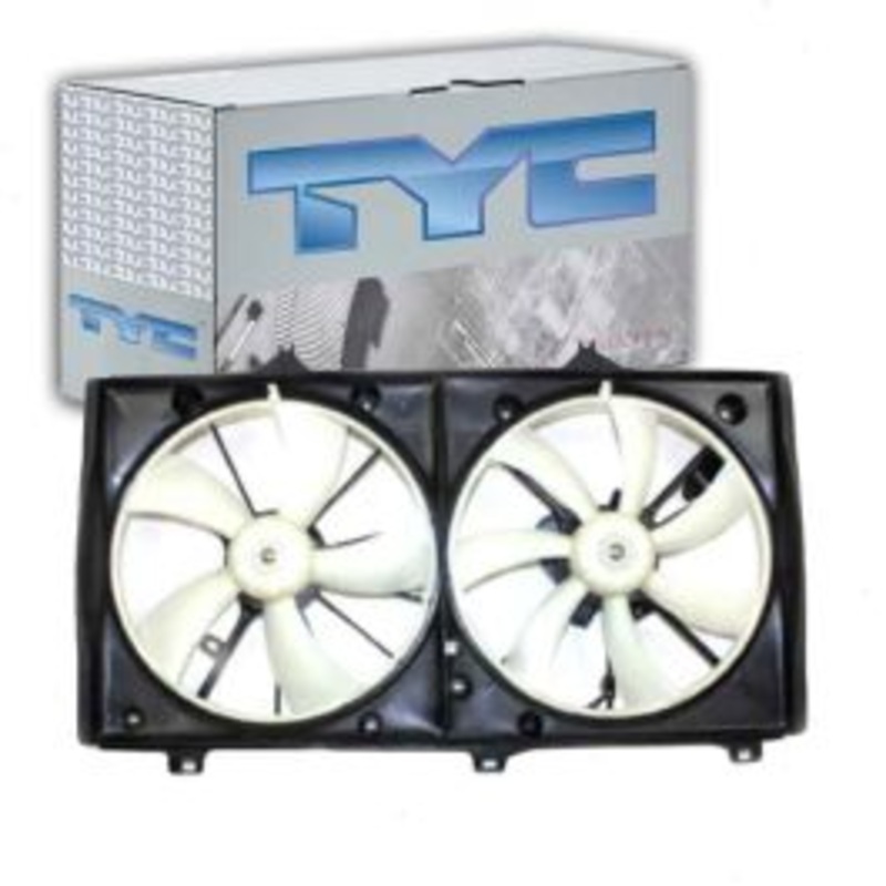 TYC Dual Radiator & Condenser Fan Assembly for 2007-2009 Toyota Camry 2.4L L4