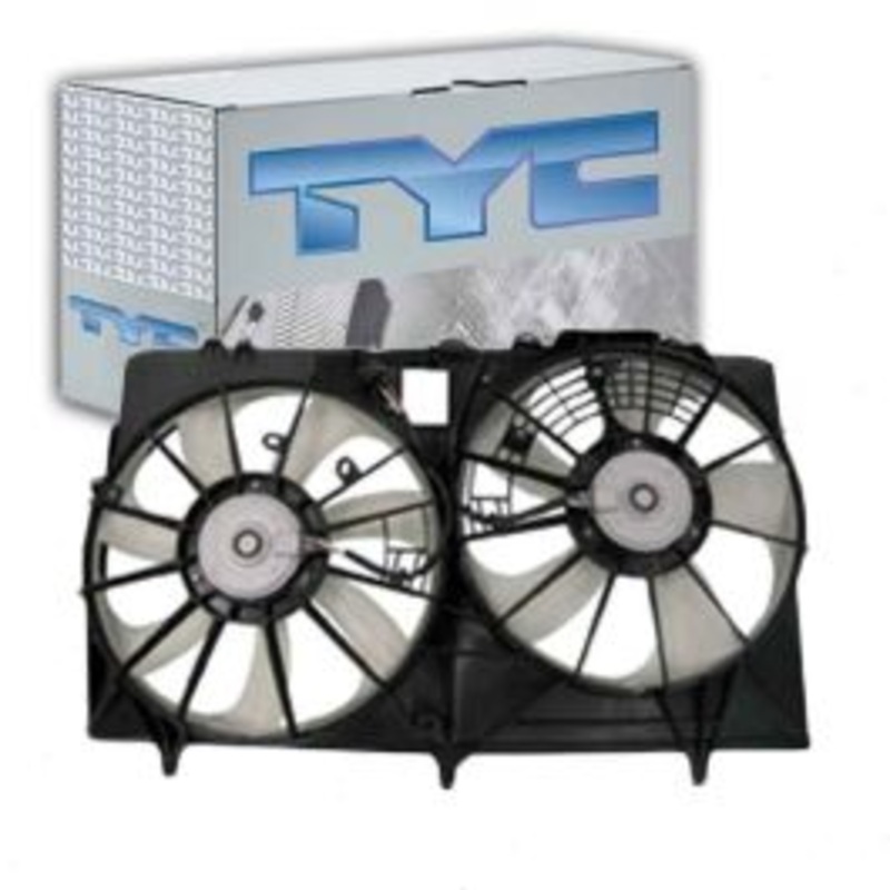 TYC Dual Radiator & Condenser Fan Assembly for 2011-2016 Toyota Sienna 2.7L 3.5L L4 V6