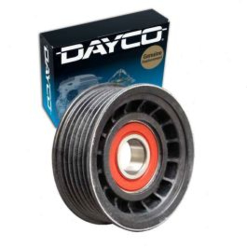 Dayco Grooved Pulley Drive Belt Idler Pulley for 1996-2014 GMC Savana 1500 4.3L 5.0L 5.3L 5.7L V6 V8