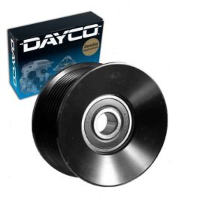 Dayco Grooved Pulley Drive Belt Idler Pulley for 2005-2018 Ford F-350 Super Duty 6.0L 6.7L V8