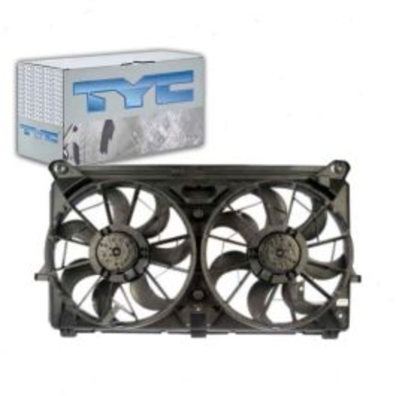 TYC Dual Radiator & Condenser Fan Assembly for 2005-2006 GMC Yukon XL 1500 5.3L 6.0L V8