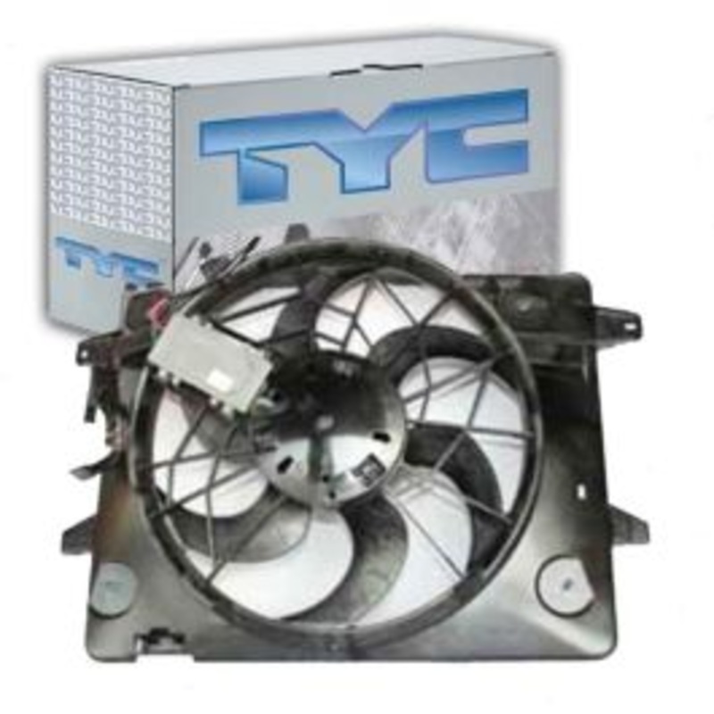 TYC Dual Radiator & Condenser Fan Assembly for 2003-2005 Ford Crown Victoria
