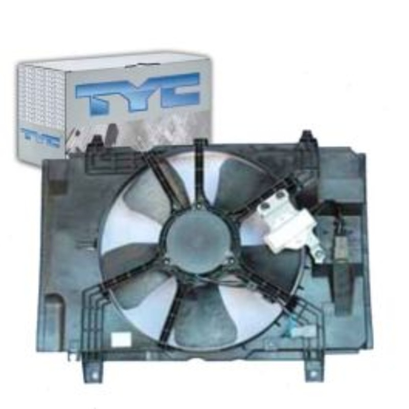 TYC Dual Radiator & Condenser Fan Assembly for 2007-2012 Nissan Versa