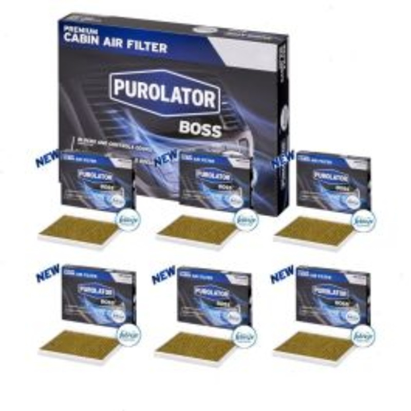 6 pc Purolator BOSS PBC26155 Cabin Air Filters