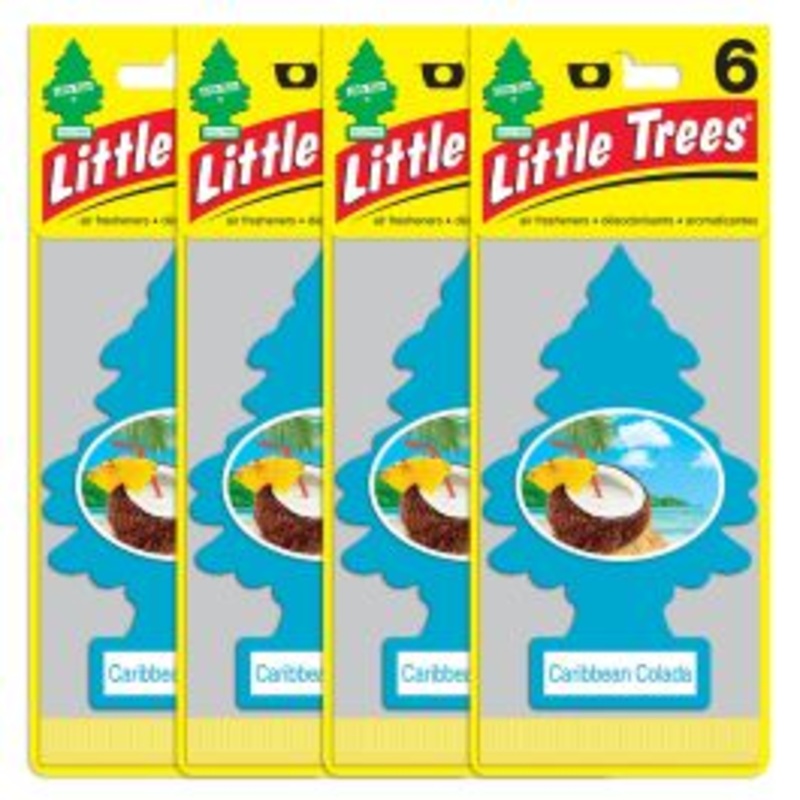 Little Trees Caribbean Colada Air Freshener for Car and Home - 24 pack