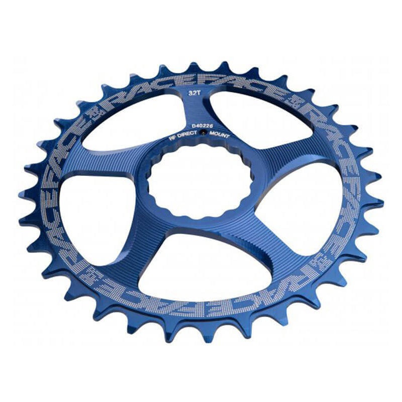 Race Face Cinch Direct Mount Narrow-Wide Chainring - Race Face - Easton Cinch Direct Mount - 6mm Non Boost - Round - Blue - Alloy - 34T