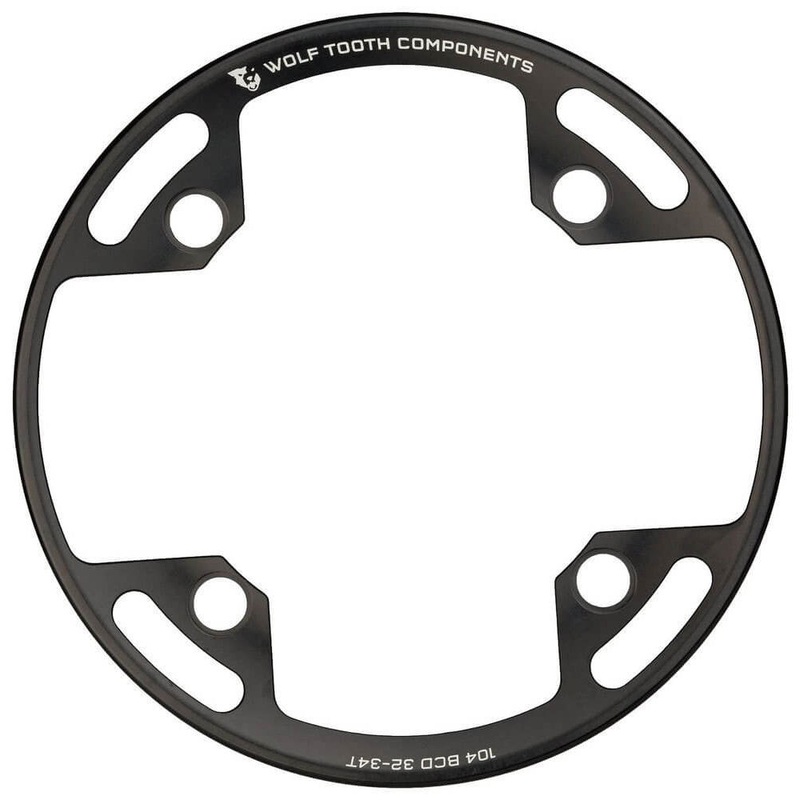 Wolf Tooth Bash Ring - 104 BCD - Black - 32-34T